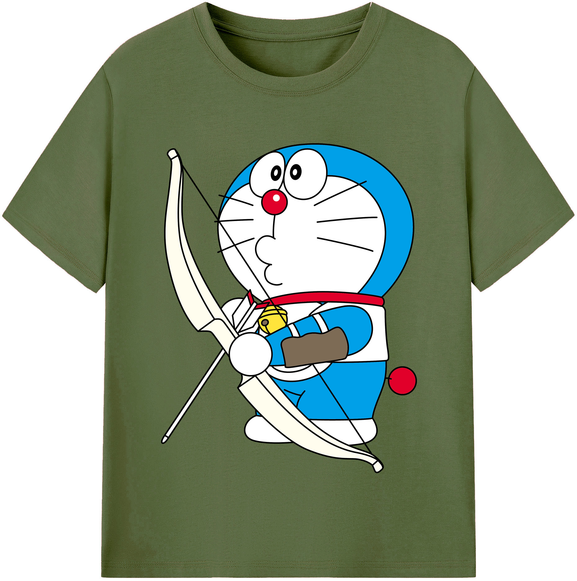 （画像用） ドラえもん Doraemon 綿100％半袖Tシャツ（フロントプリント）